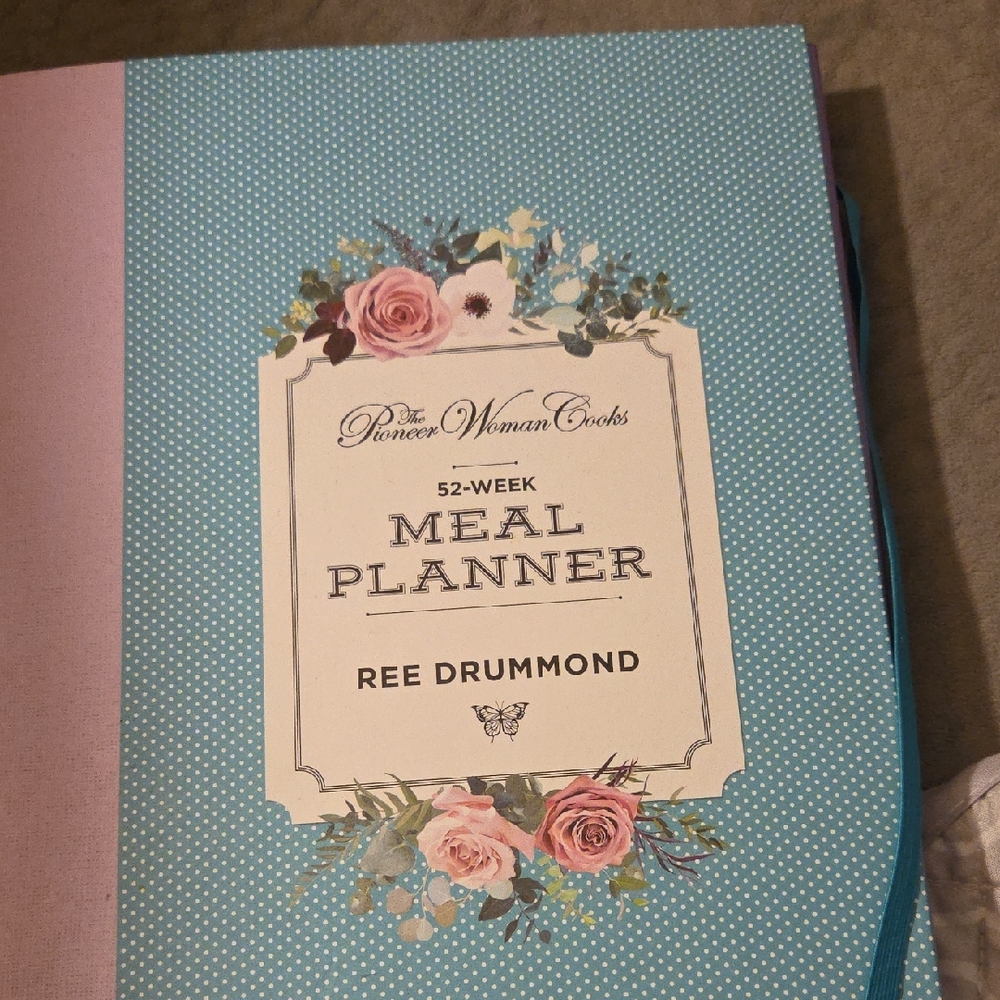 The Pioneer Woman 52-Week Meal Planner - Teal and Pink Floral